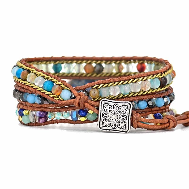 Jade Hamsa Wrap Bracelet
