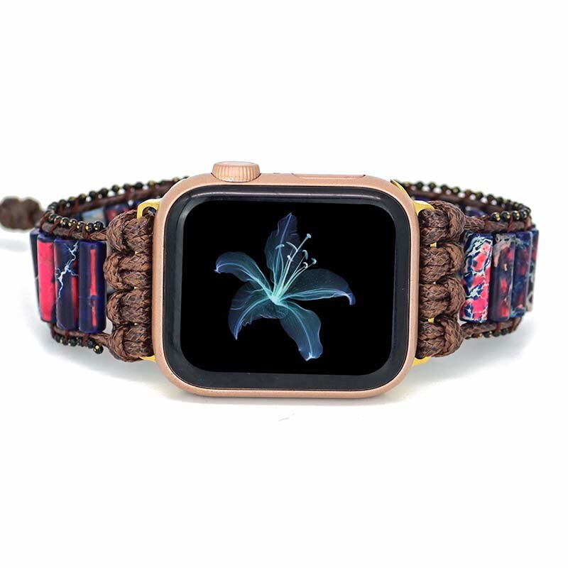 Fire Imperial Jasper Apple Watch Strap