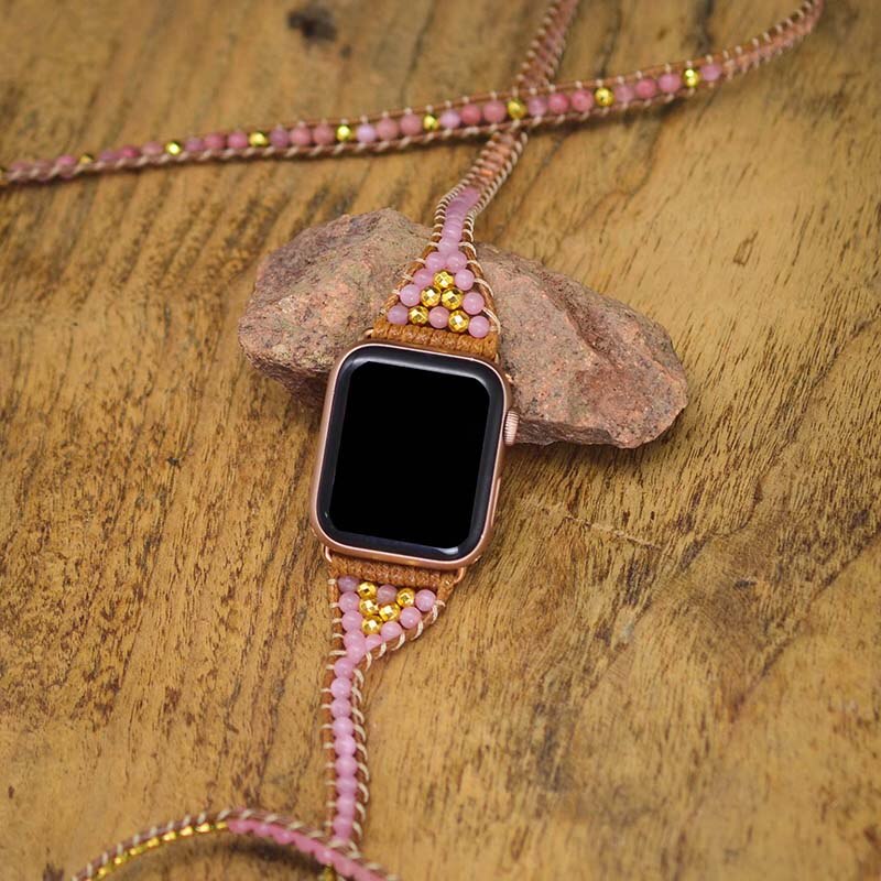 Rose Quartz Apple Watch Strap