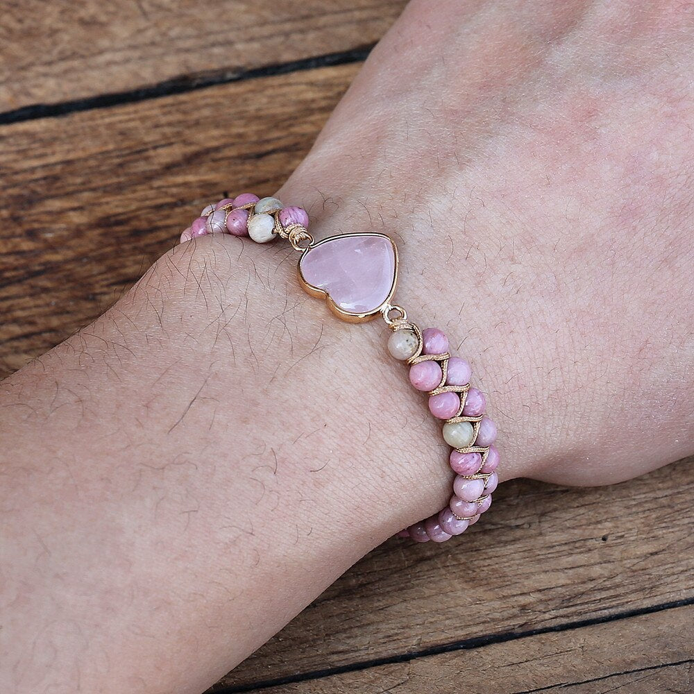 Rhodonite Love Protection Bracelet