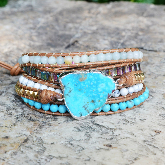 Turquoise Slice Bracelet