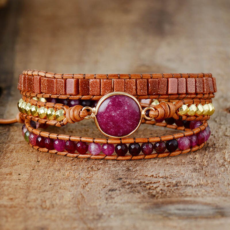 Sunstone Precious Wrap Bracelet