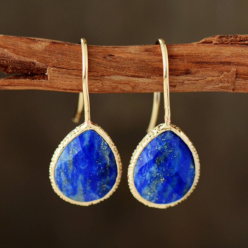 Splendid Gemstone Cliff Earrings