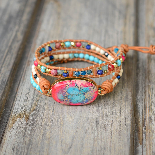 Emperor Apatite Wrap Bracelet