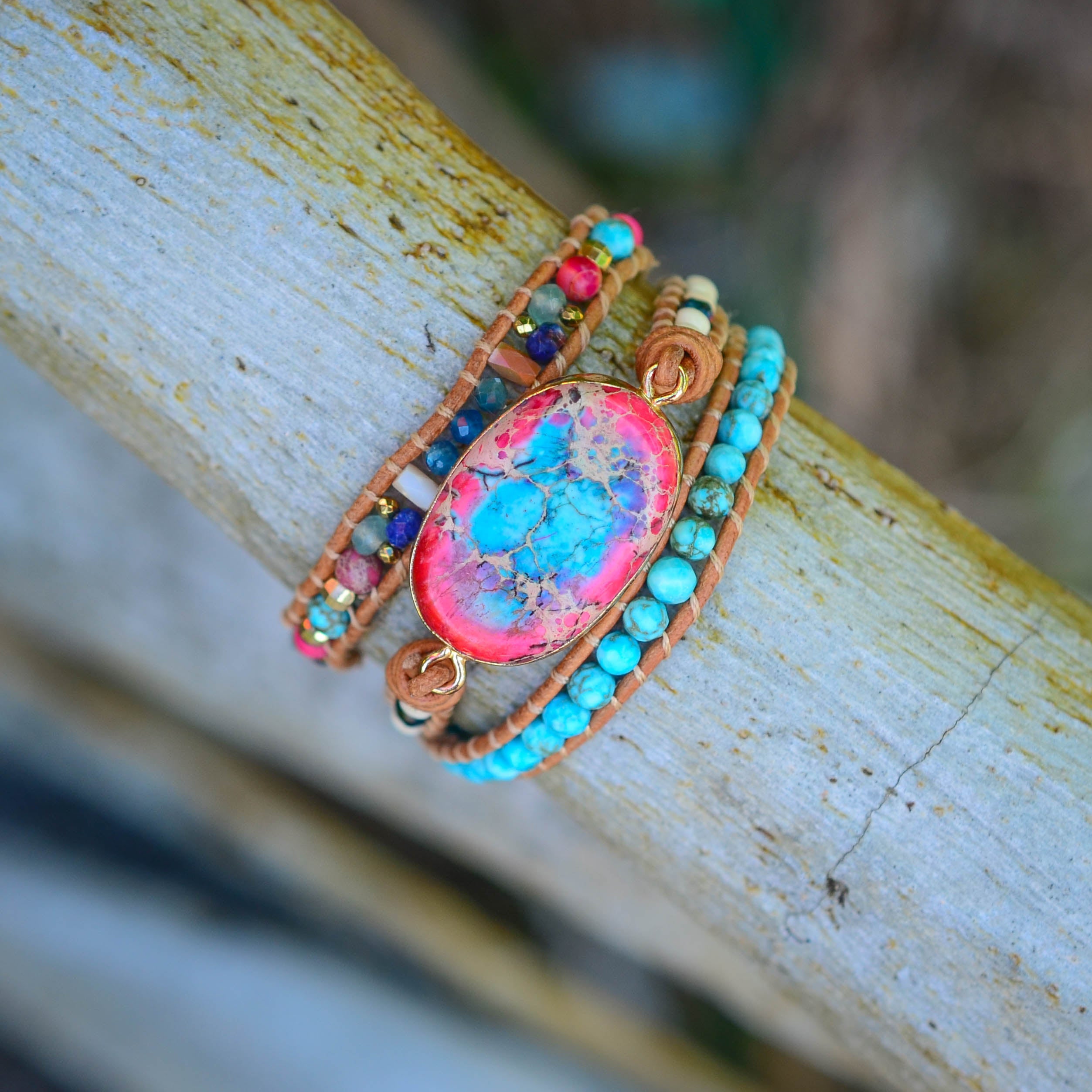 Emperor Apatite Wrap Bracelet