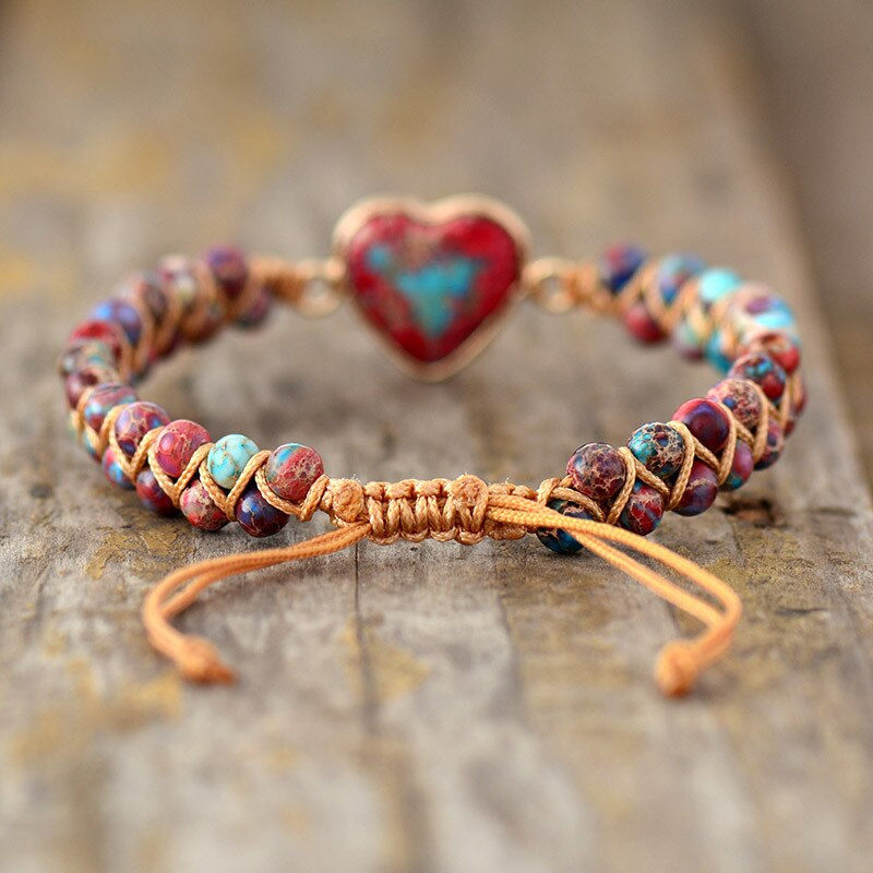 Jasper Protection Love Bracelet