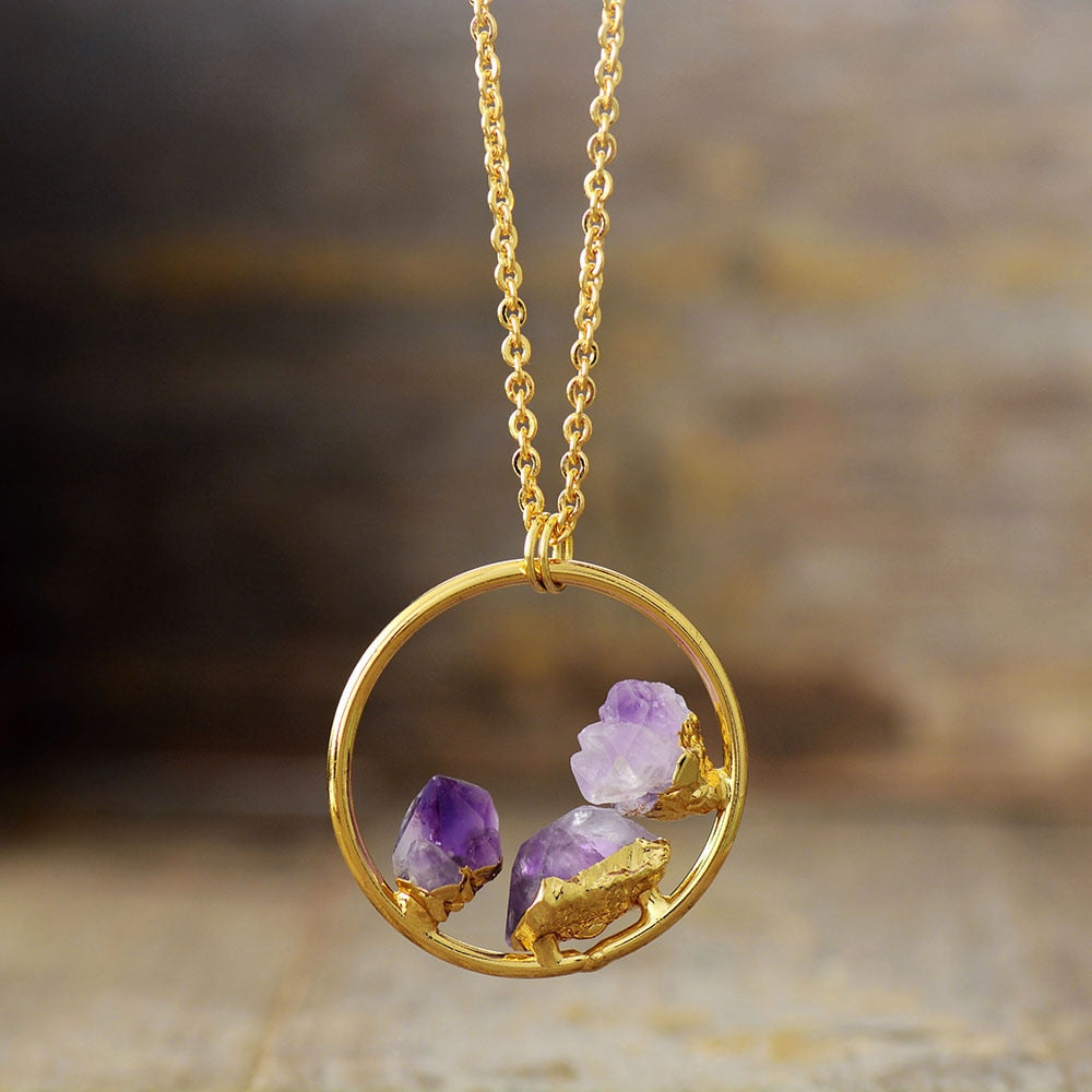 Amethyst Pendant Necklace