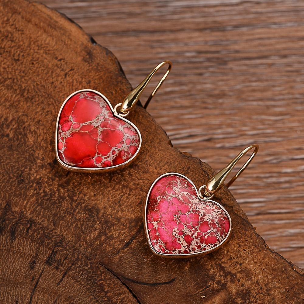 Jasper Love Drop Earrings