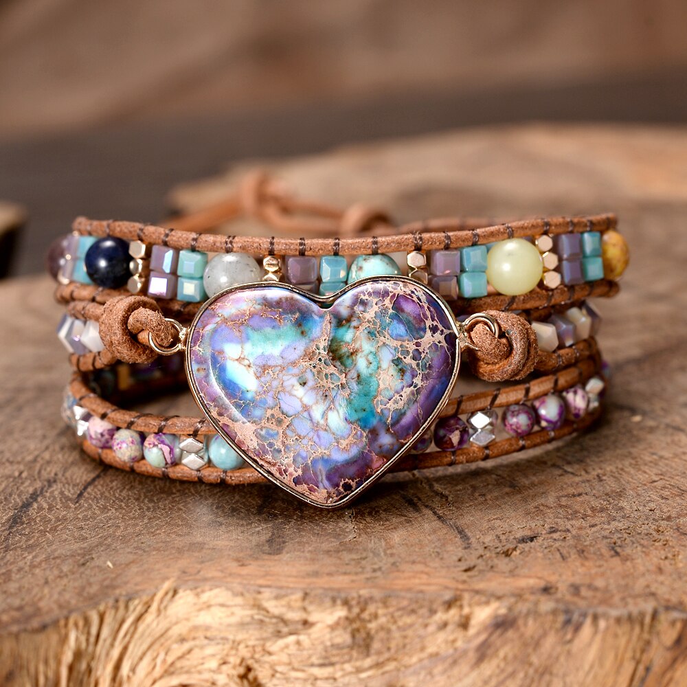 Jasper Love Wickelarmband 