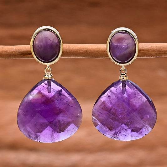 Amethyst Waterdrop Earrings