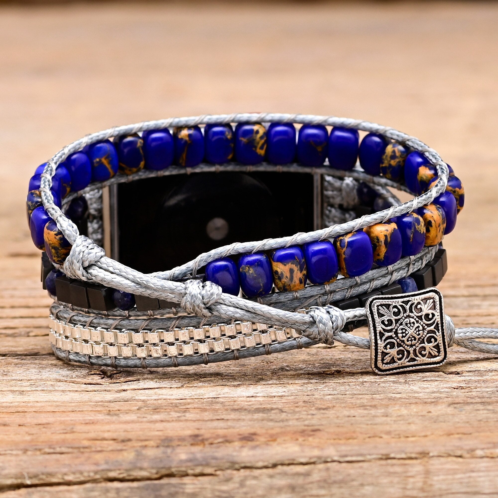 Handmade Jasper Apple Watch Strap