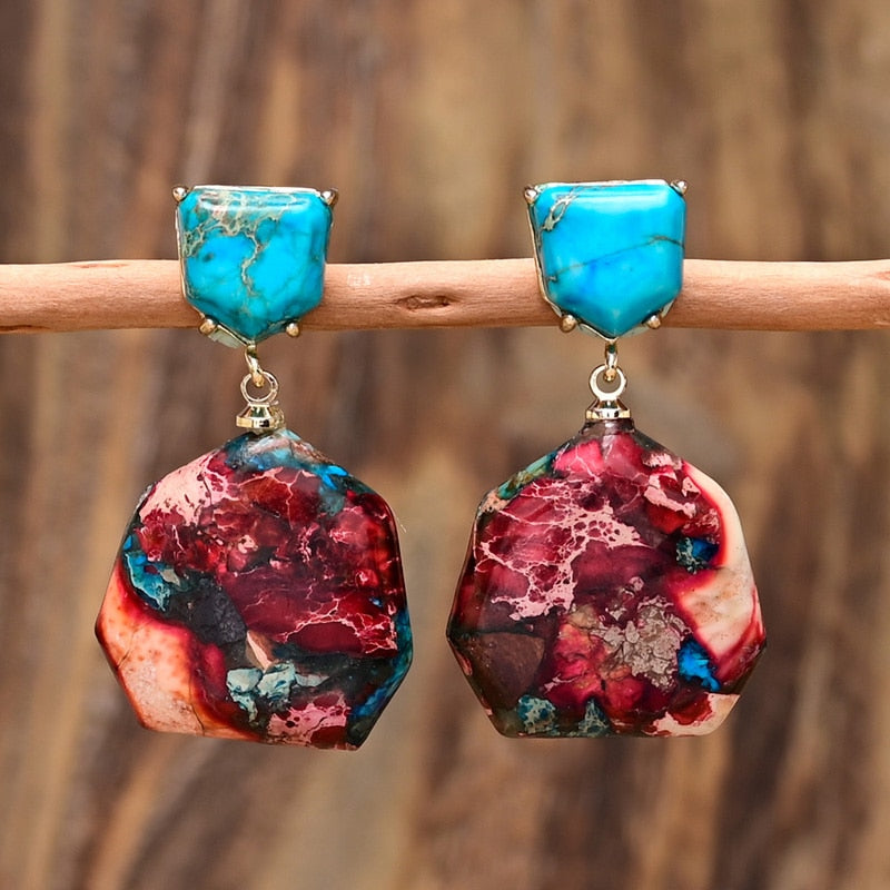 Imperial Jasper Dangle Earrings