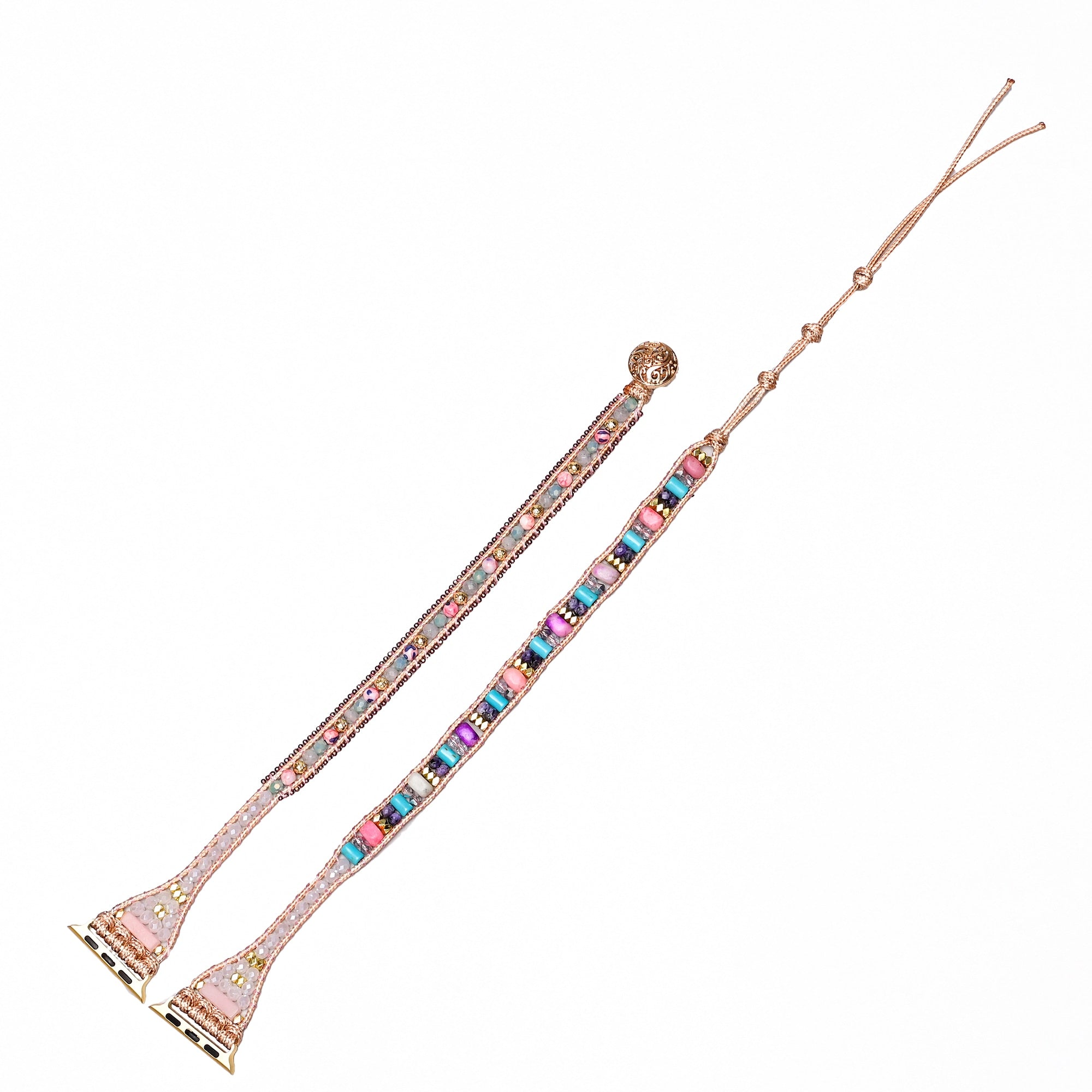 Pink Opal & Labradorite Apple Watch Strap