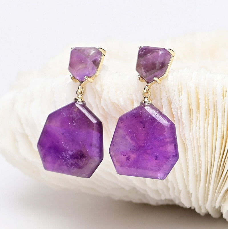 Amethyst Dangle Earrings