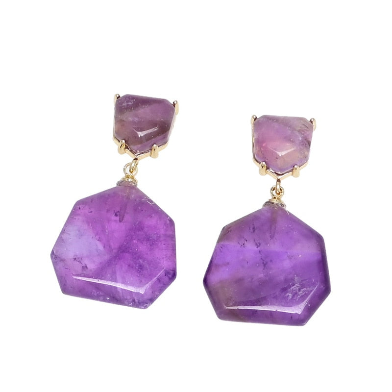 Amethyst Dangle Earrings