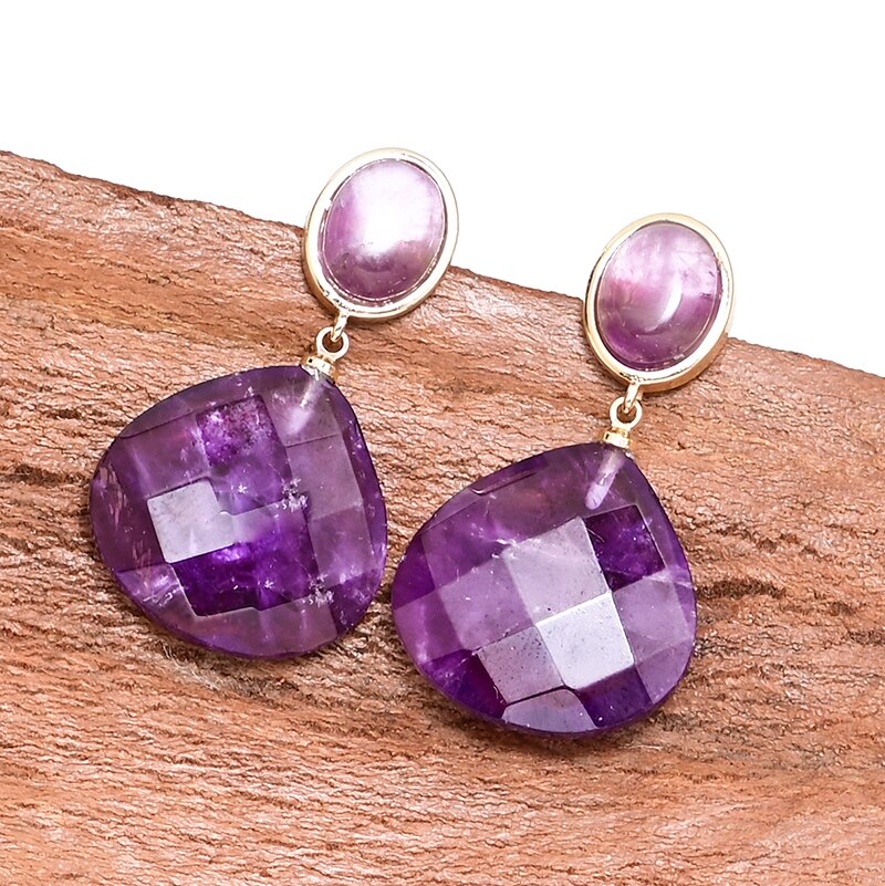 Amethyst Wassertropfen Ohrringe