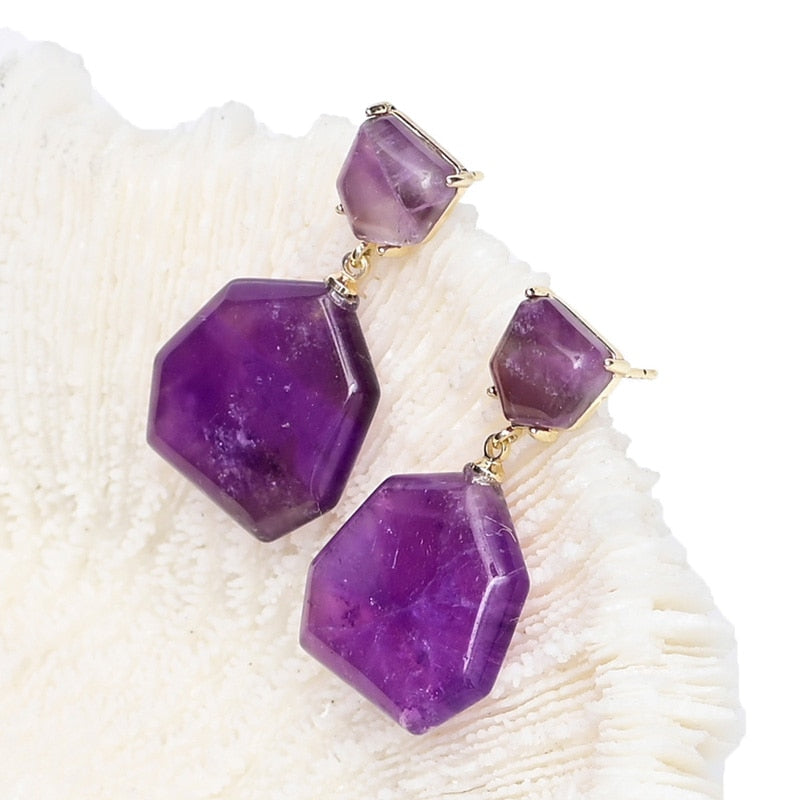 Amethyst Dangle Earrings