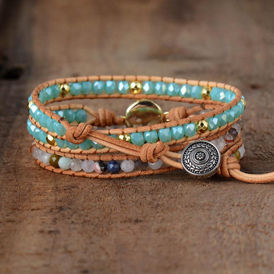 Opal Protection Wrap Bracelet