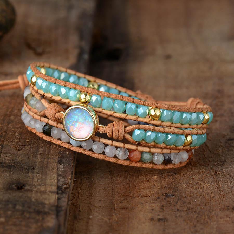 Opal Protection Wrap Bracelet