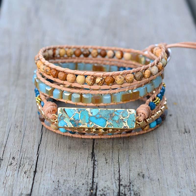 Golden Ocean Turquoise Bracelet