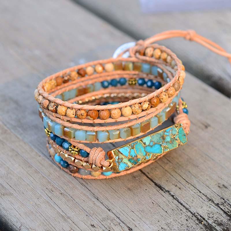 Golden Ocean Turquoise Bracelet