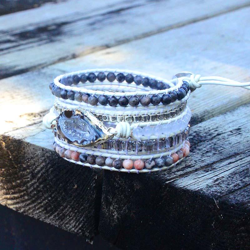 White Labradorite Bracelet