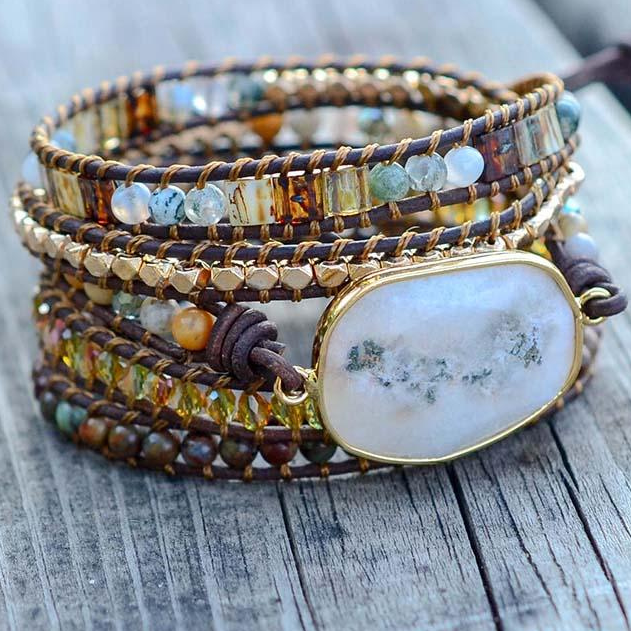 Moonlight Goddess Agate Bracelet