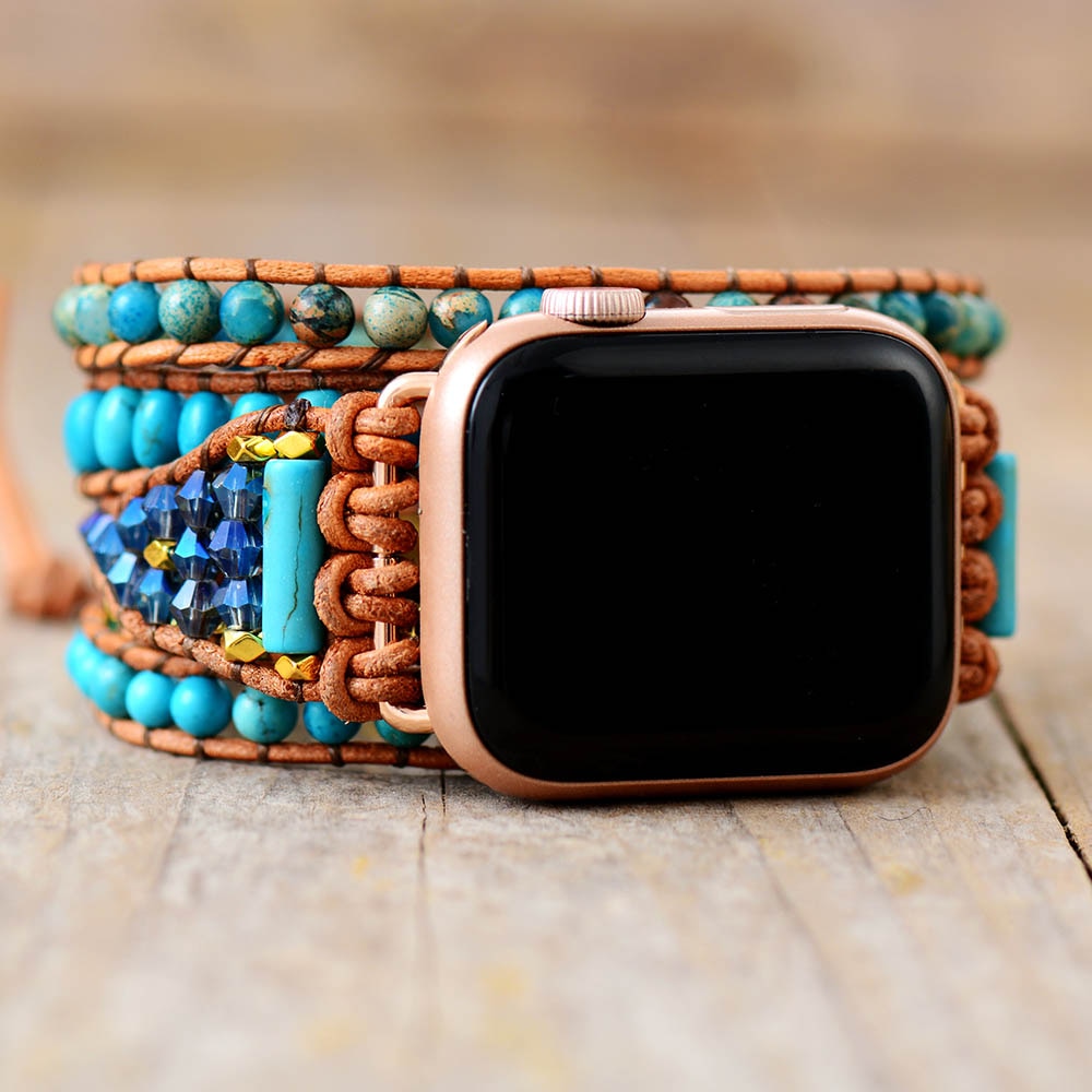 Amzonite Wickelarmband für Apple Watch