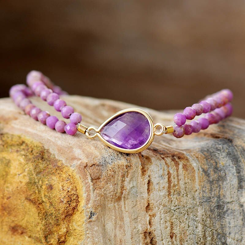 Double String Amethyst Bracelet