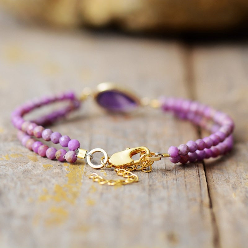 Double String Amethyst Bracelet