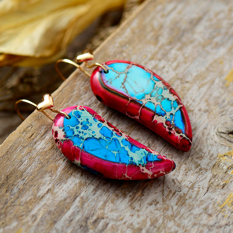 Jasper & Heart Dangle Earrings