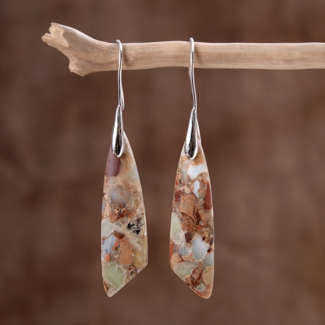 Heavenly Jasper Hook Earrings