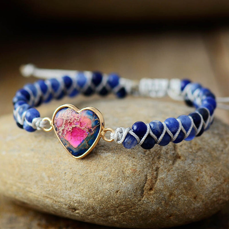 Blue Jasper Love Bracelet