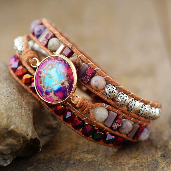 Purple Jasper Goddess Bracelet
