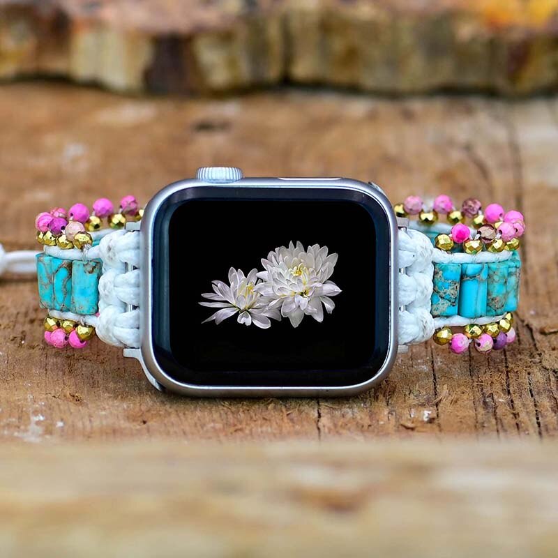 Hematite Apple Watch Wrap bracelet