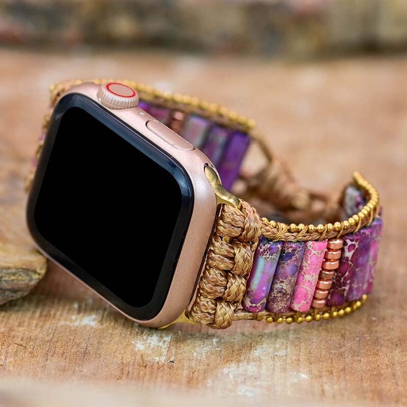 Imperial Purple Jasper Apple Watch Strap