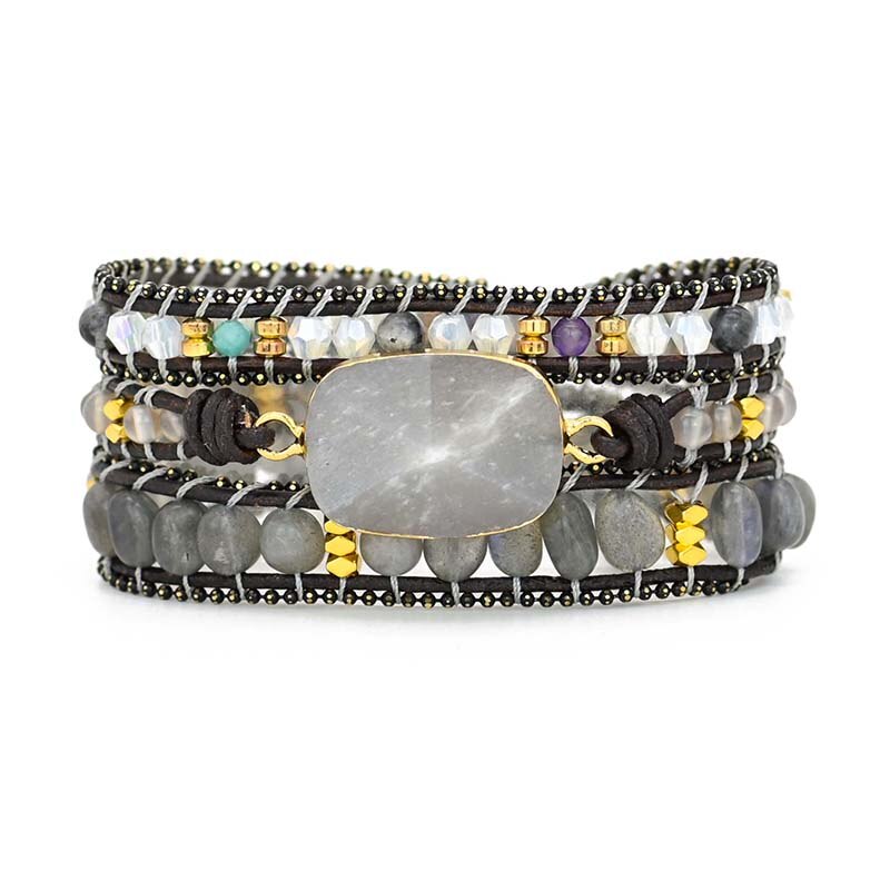 Labradorite Protection Wrap Bracelet