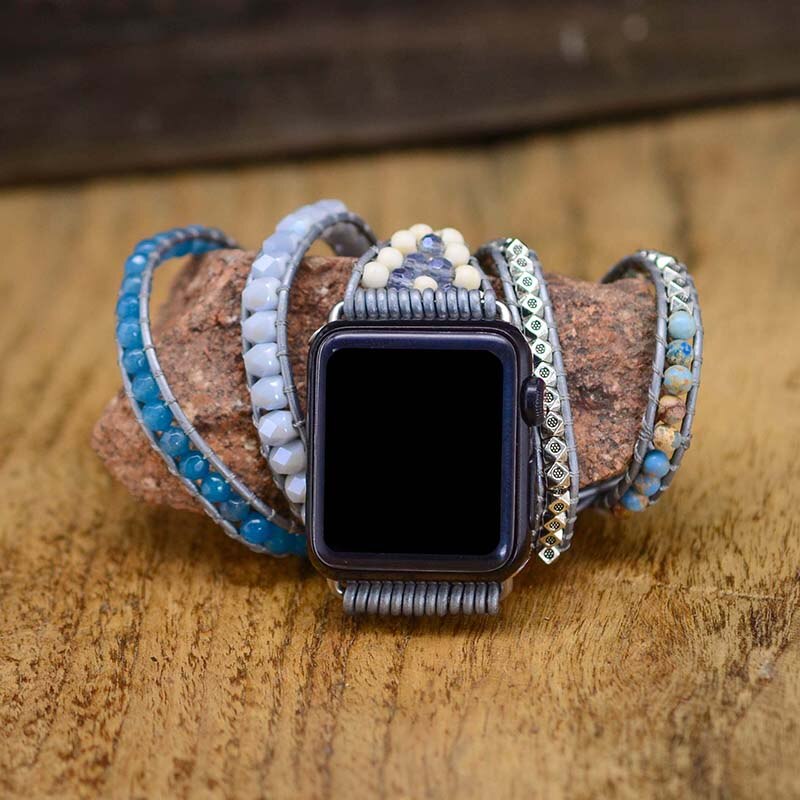 Handmade Topaz Apple Watch Strap