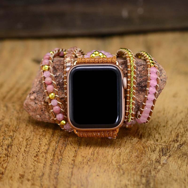 Rose Quartz Apple Watch Strap