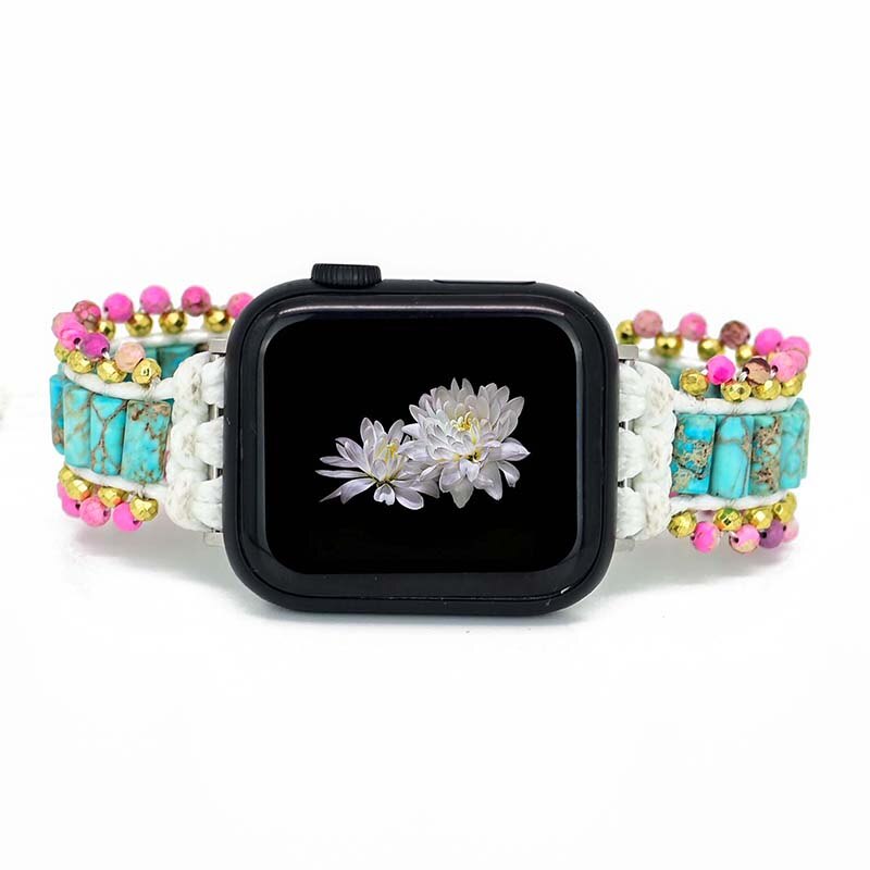 Hematite Apple Watch Wrap bracelet