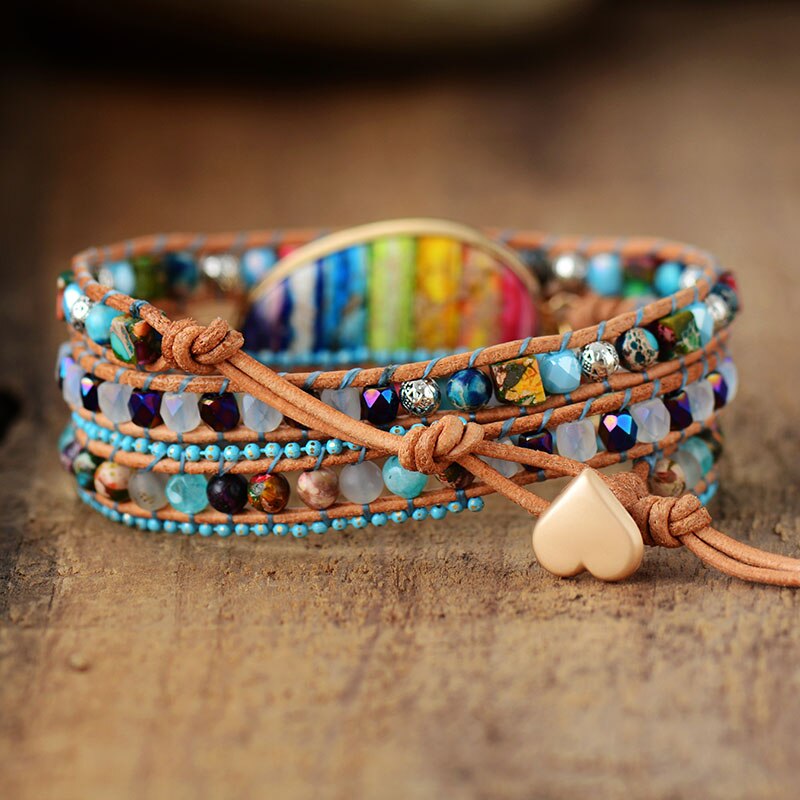 Chakra Healing Wrap Bracelet