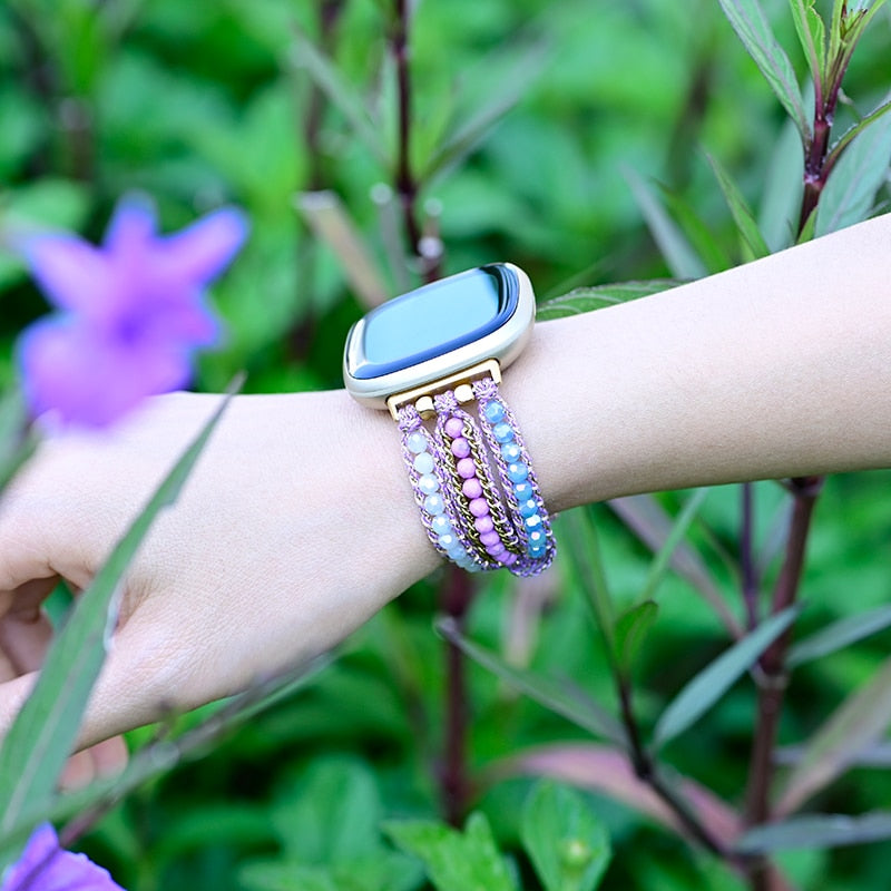 Purple Mica Fitbit Watch Strap