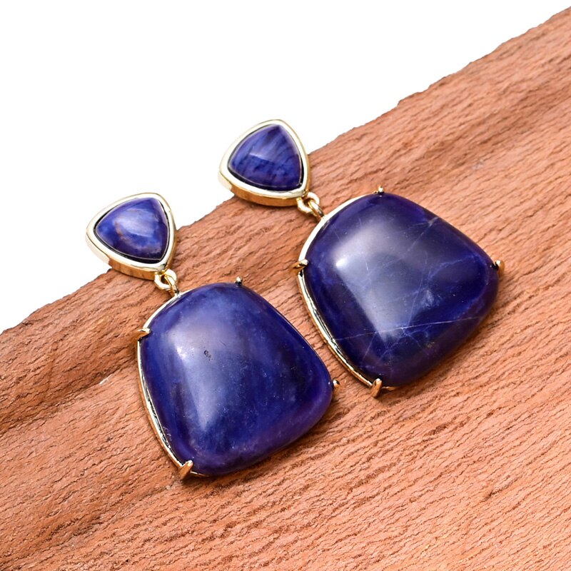 Blue-vein Dangle Earrings